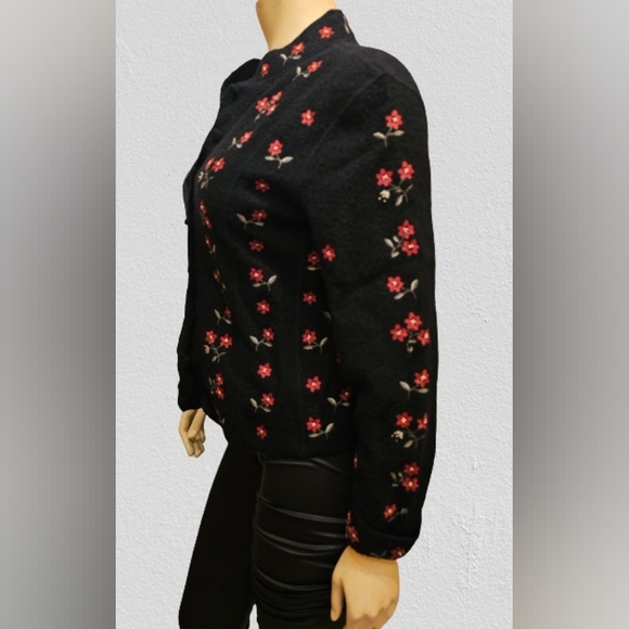 Talbots Vintage Embroidered Cardigan Sweater Size Small NWT - Picture 4 of 16